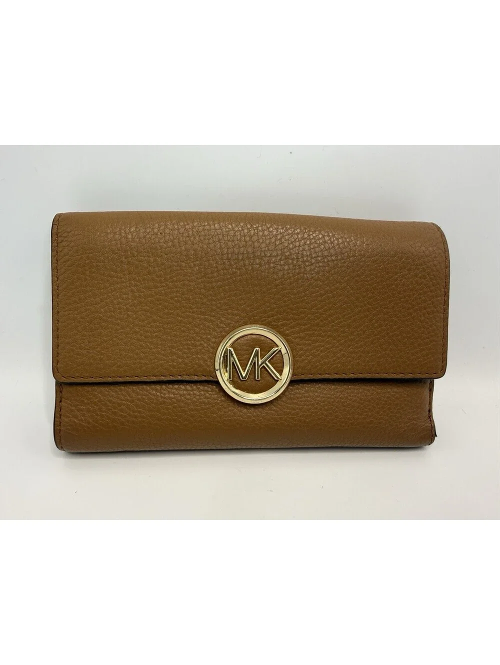 Michael Kors Women's Lillie Large Leather Carryall Wallet Acorn